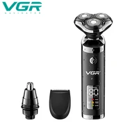 vgr 313 electric shaver professional 3d floating double ring veneer ipx7 waterproof usb charging personal care rechargeable v313