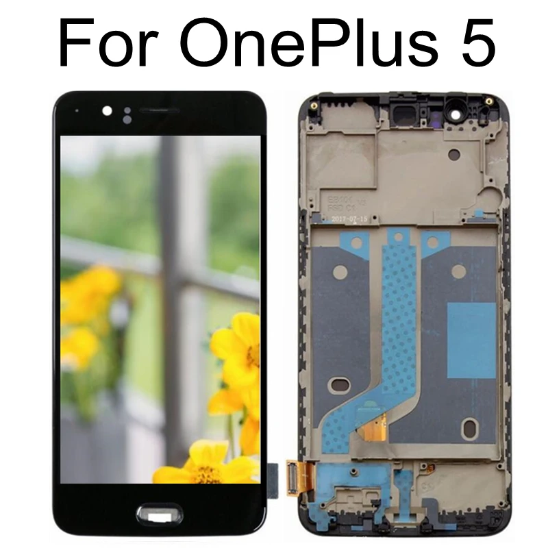 ЖК-дисплей TFT для Oneplus 5 A5000 с сенсорным экраном и рамкой дигитайзер в сборе замена