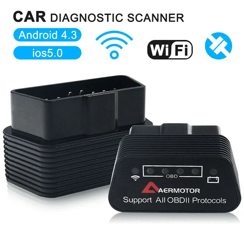 

1 шт. Новое поступление ELM327 WiFi V1.5 OBD Автомобильный диагностический сканер считыватель кодов для iPhone iOS Android