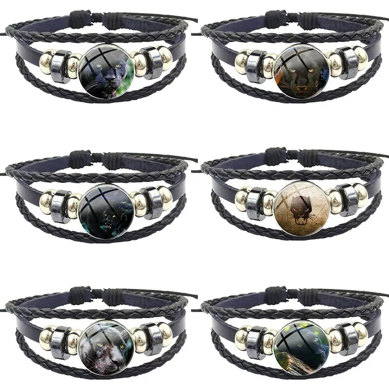 Новинка брендовые ювелирные изделия со стеклянным кабошоном эффектный черный