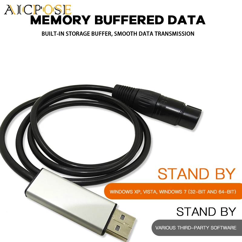 USB к DMX интерфейсному адаптеру светодиодный DMX512 компьютерный ПК контроллер