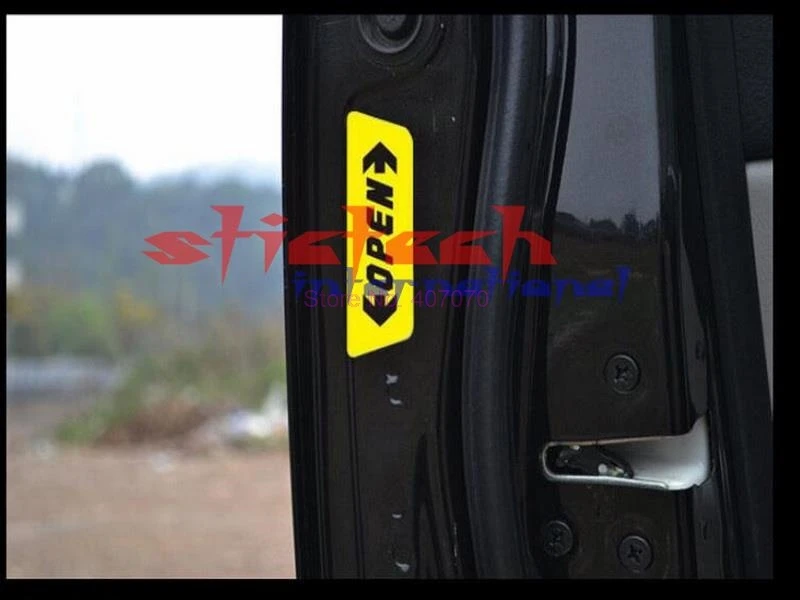 По DHL или Fedex 500 набор 4 шт./лот Авто открывание Предупреждение дверь аварийная