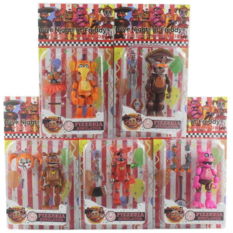 Five Nights At Freddy фигурка игрушка из фнаф Бонни Фокси Фредди Fazbear медведь куклы игрушки DIY сборка