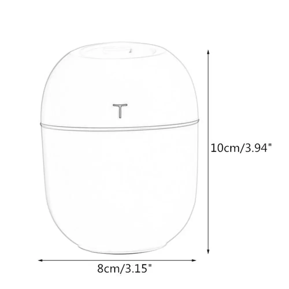 

Ultrasonic Mini Air Humidifier 200ML Aroma Essential Oil Diffuser For Home Car USB Fogger Mist Maker With LED Night LampDropship