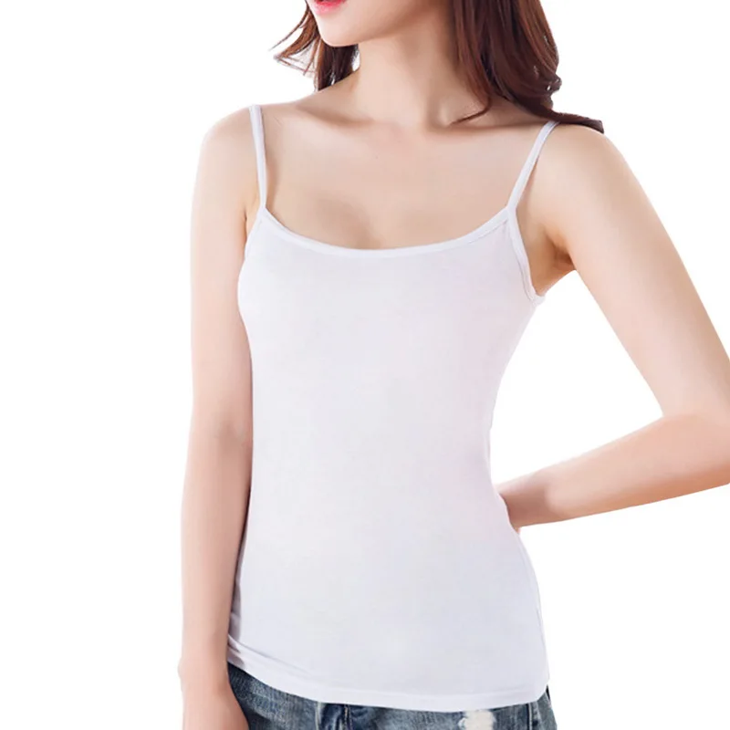 

Satin Women Thin Wild Solid Camis Vest Women Tank Tops Female 2021 Summer Sexy Strap Basic Tops Chiffon Sleeveless Camisole