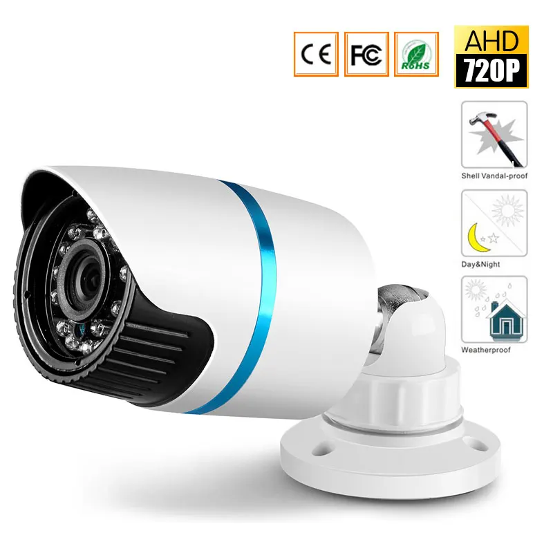 Безопасности CCTV 720P 1080 4.0MP AHD Камера открытый Водонепроницаемый пуля s дневного и
