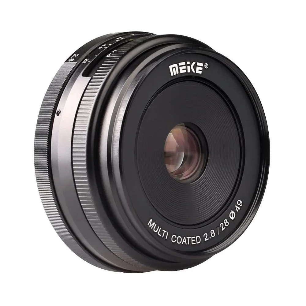 Meike 28 миллиметровый объектив с ручной фокусировкой f2.8 для Sony E Mount A6000 A6400 A6300 A6500 A7