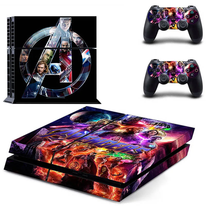 Мстители: наклейка для игры с PS4 PS 4 игровая станция наклейки Pegatinas консоли playstation и
