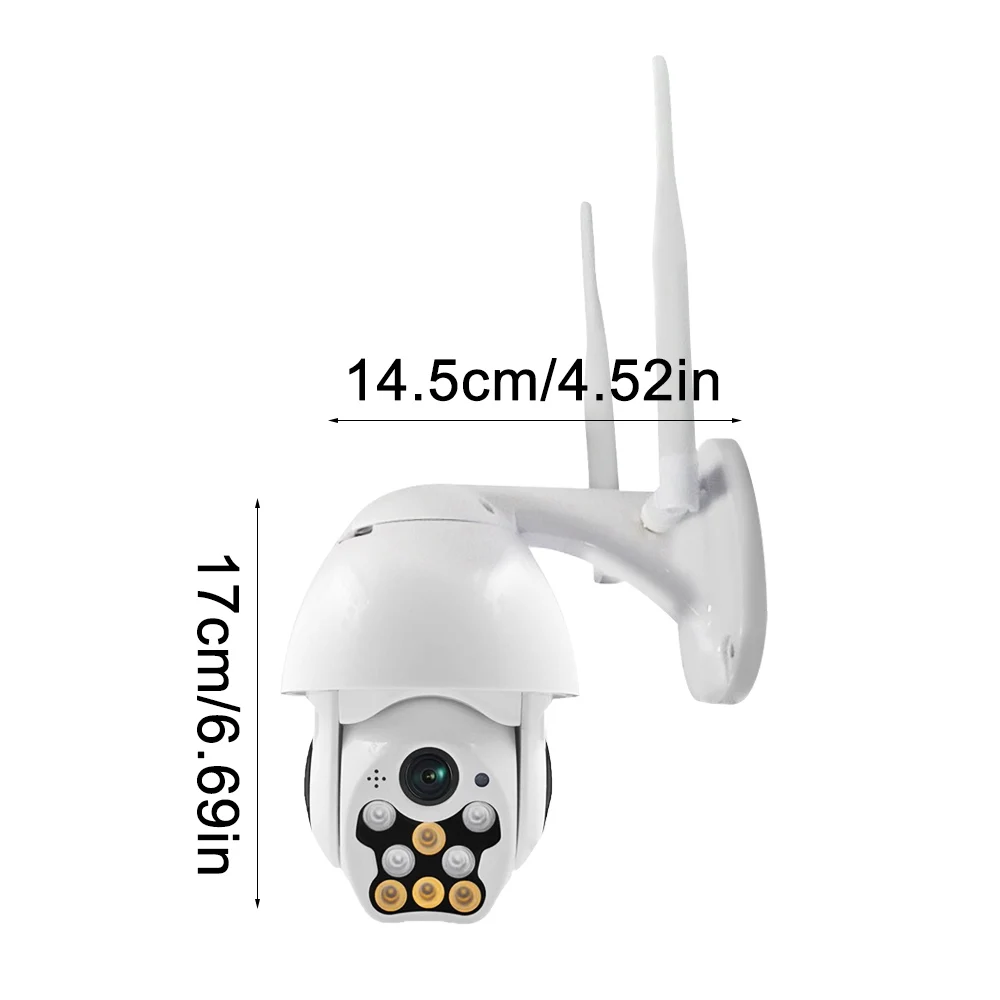 Ip-камера Wifi 1080P высокоскоростная камера 8 Светодиодный светильник 2-Way Talk Pan Tilt