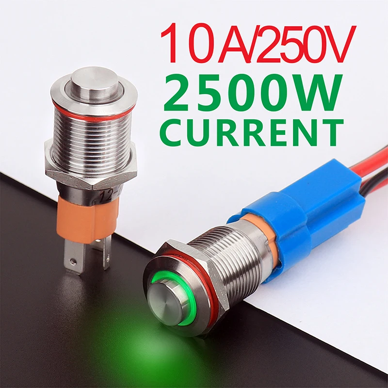 HAO OX xmanufacturer 16 мм 12V110V 24V 220V светодиодный светильник высокотоковый 10A мощная