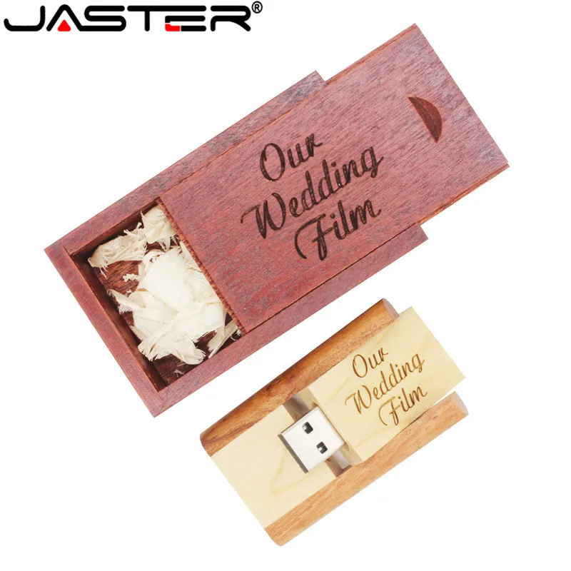USB-флеш-накопитель JASTER деревянный 4-64 Гб с деревянной коробкой | Компьютеры и офис