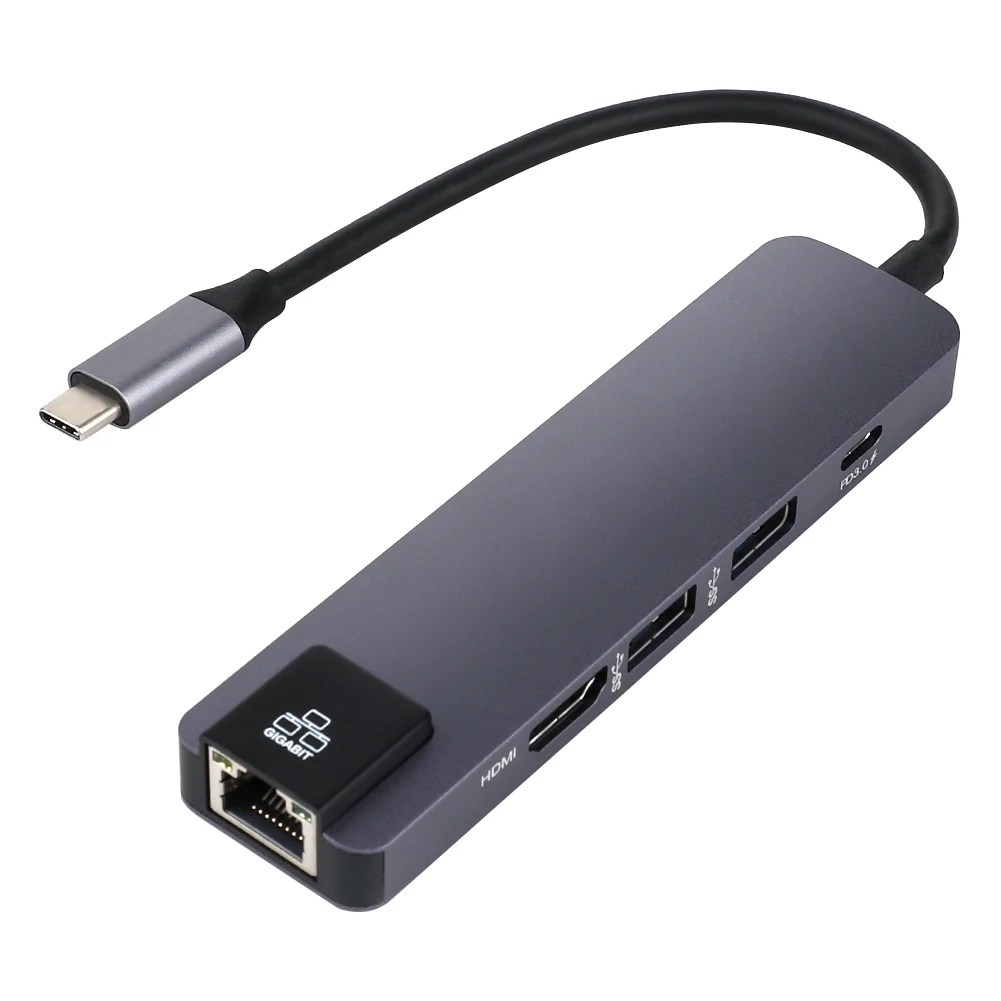 Концентратор USB C 4K HDMI 2 3 0 зарядное устройство PD гигабитный Ethernet Rj45 Lan для MacBook Pro 13/15