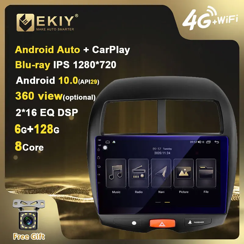 EKIY 10 1 &quotIPS DSP Android автомобильное радио 6G + 128G для Mitsubishi ASX авто стерео
