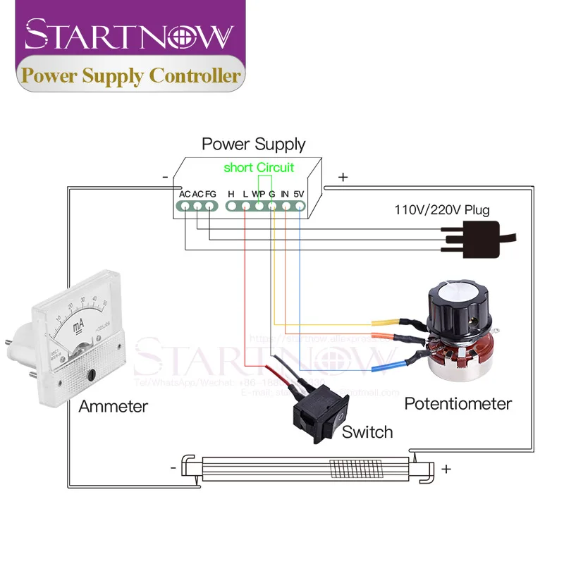 Startnow DIY тестовый комплект для регулировки резистора лазерного источника питания
