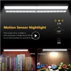 Светодиодный светильник с пассивным ИК датчиком движения, 10 светодиодный s светильник лампочка для шкафа, гардероба, кровати, светодиодный светильник для шкафа, лестницы, кухни