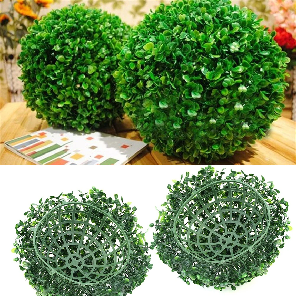 

Green Plastic Plant Ball Decoration Home Outdoor Wedding Party Decoration Plant Home Hotel Store DIY Background Decor Grass Ball