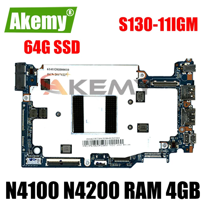 

For Lenovo ideapad 120S-11IAP S130-11IGM laptop motherboard CPU N4100 N4200 RAM 4GB with SSD 64GB tested 100% work