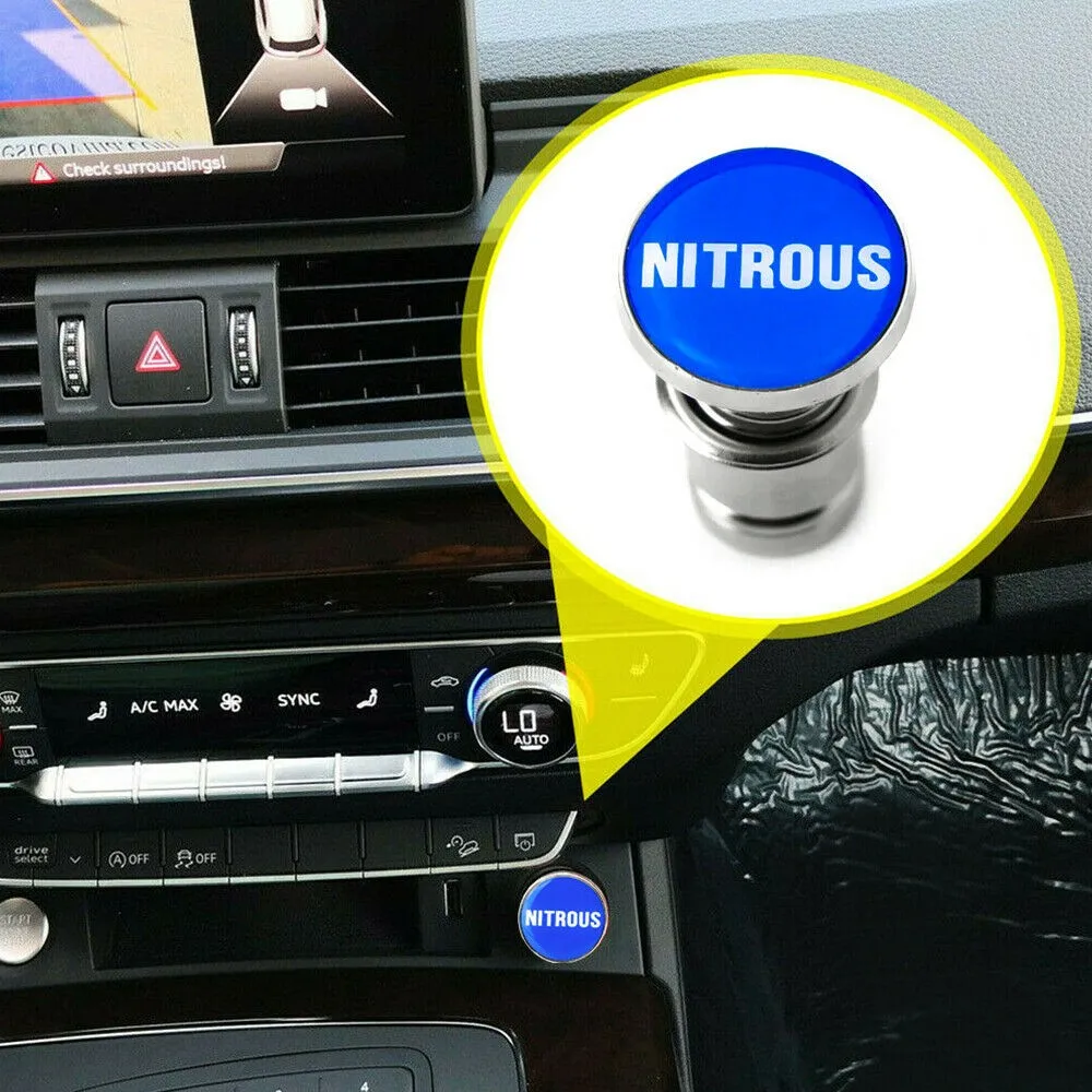 

Universal Cigaret Lighter Plug Cover Button \\\"NITROUS\\\" Cigaret Lighter Push Button Brand New