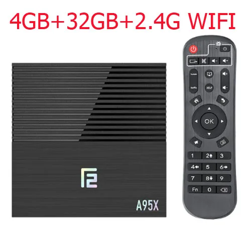 4GB 32GB 2.4 Wifi Android 9,0 tv box A95X F2 Amlogic S905X2 Поддержка 2,4g и 5g Wifi Bluetooth 1080p 4K Google плеер Netflix Youtube Smart tv box - Цвет: 4GB 32GB 2.4 Wifi