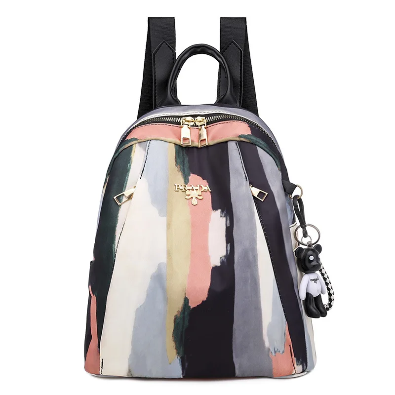 

Luxury Brand High-quality Oxford Cloth Men's and Women's Backpack 2021 New Printed Pattern Casual Large-capacity School Bag Gg