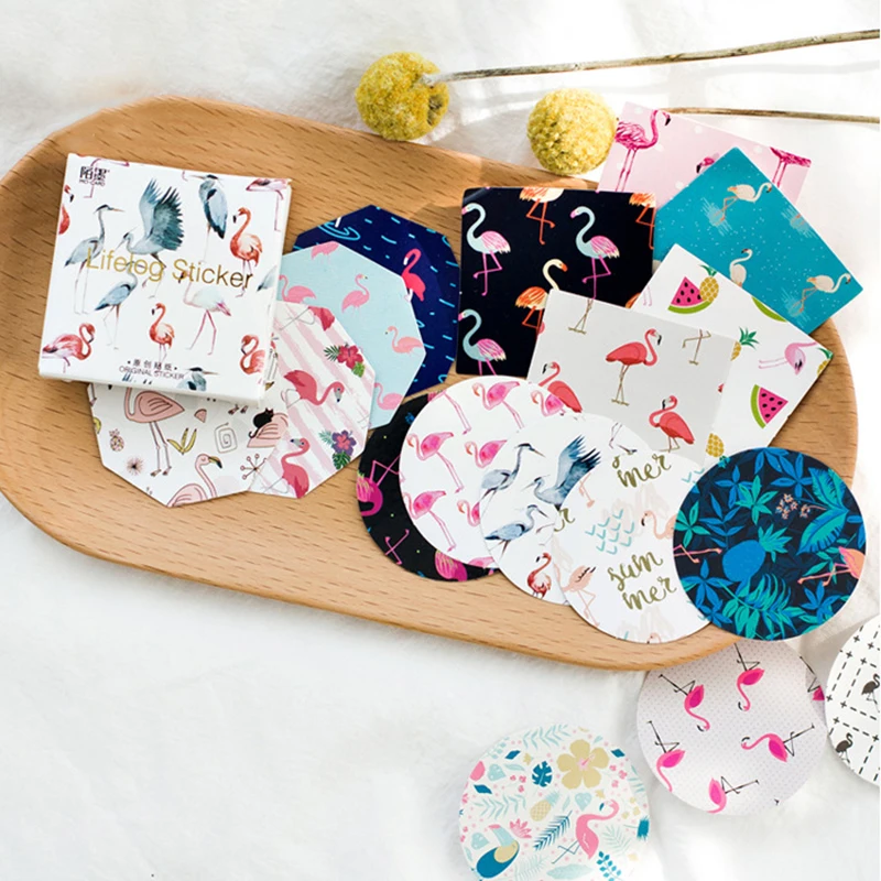 1 Набор Фламинго Мечта Цвет руководство альбом для декоративных наклеек