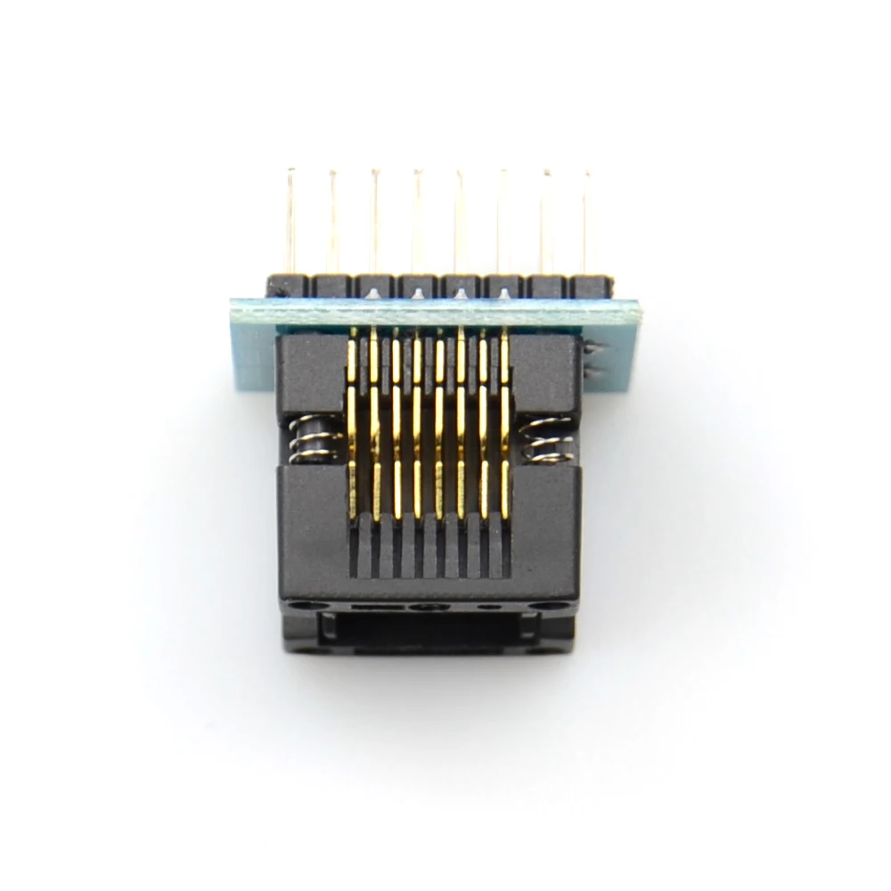

Hot! SOIC8 SOP8 to DIP8 Wide-Body Seat 150mil Programmer Adapter Socket Blue SA602 IC Test Clip Conversion Burner High Quality
