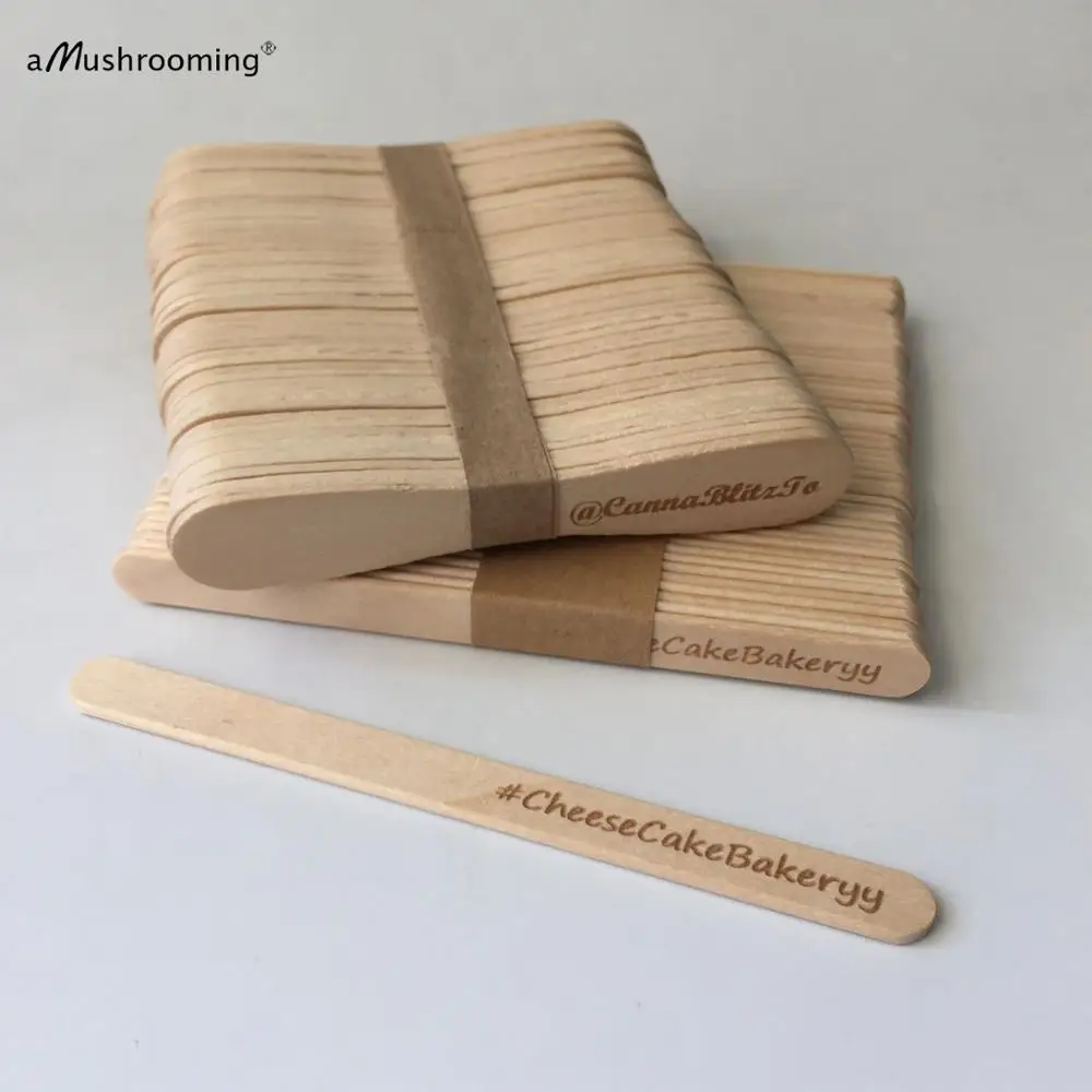 100 шт. биоразлагаемые палочки для мороженого вечерние украшения кафе пекарни