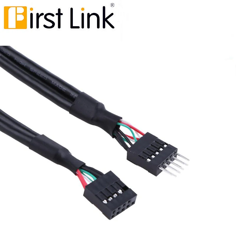 Кабель-адаптер USB 2 0 9-контактный папа на мама 50 см USB2.0 Удлинительный