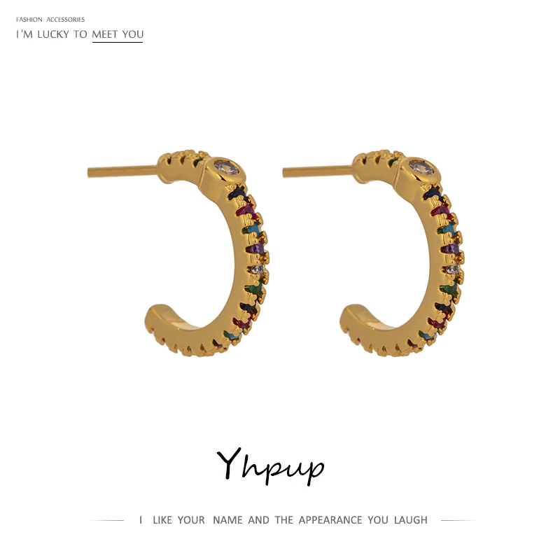 Женские серьги-гвоздики с фианитом в форме буквы | Украшения и аксессуары