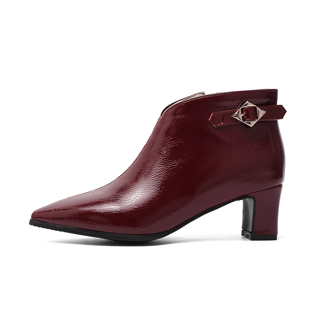 Женские Блестящие ботильоны на высоком каблуке черные или персиковые больших