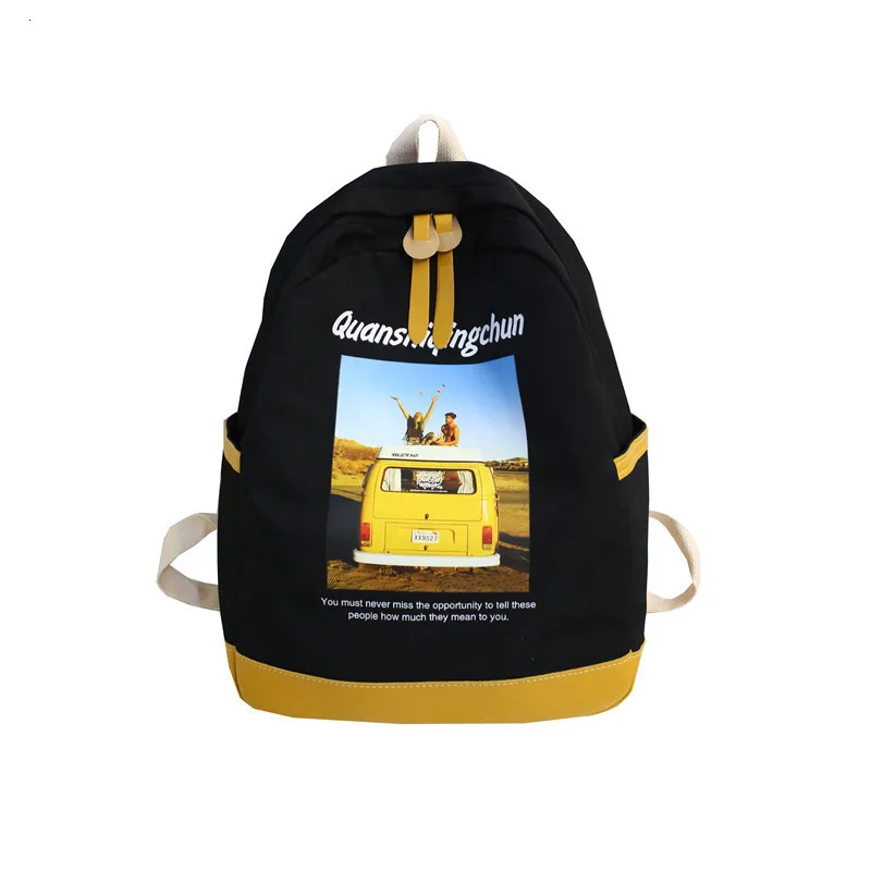 

Female School Bags For Teenage Girls 2020 Nylon Letter Backpack Women Mochilas Sac A Dos Ladies Laptop Rucksack Men Bag Pack