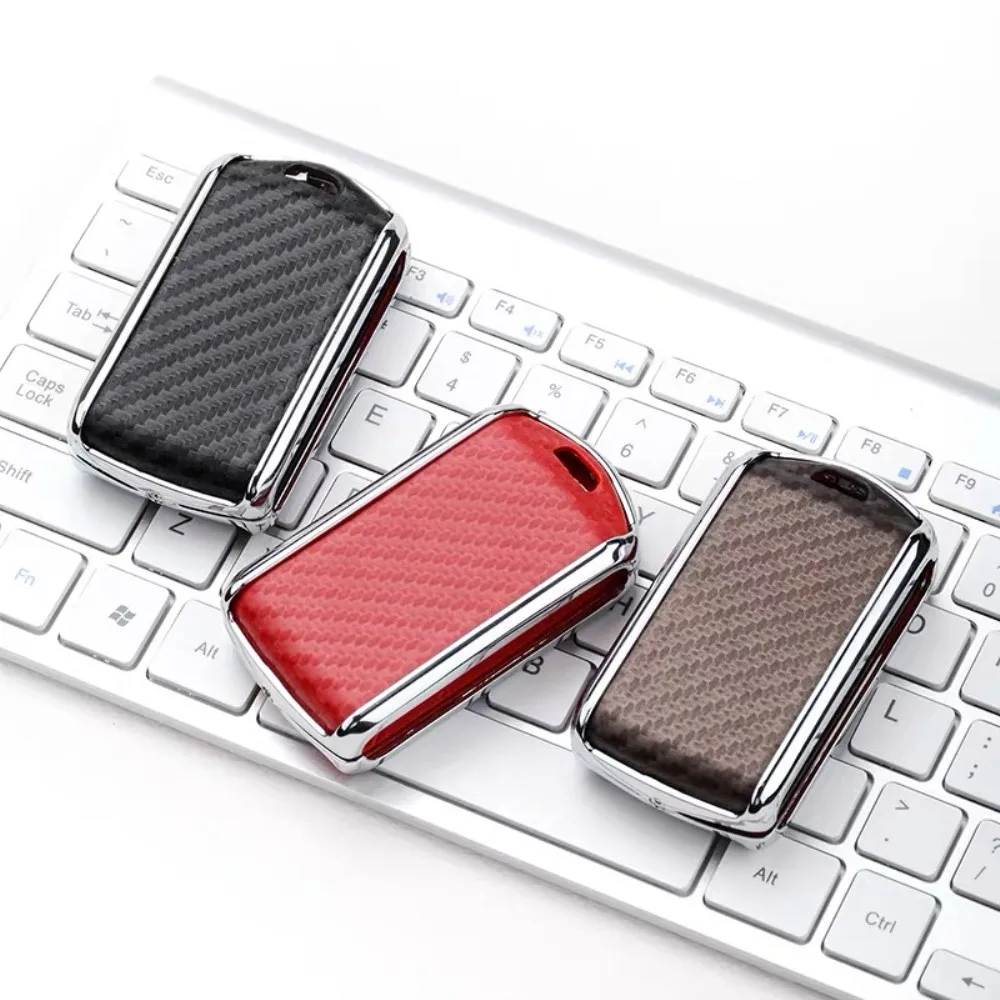 Чехол для автомобильного ключа из углеродного волокна Volvo XC40 XC60 S90 XC90 V90 2017 2018 T5 T6