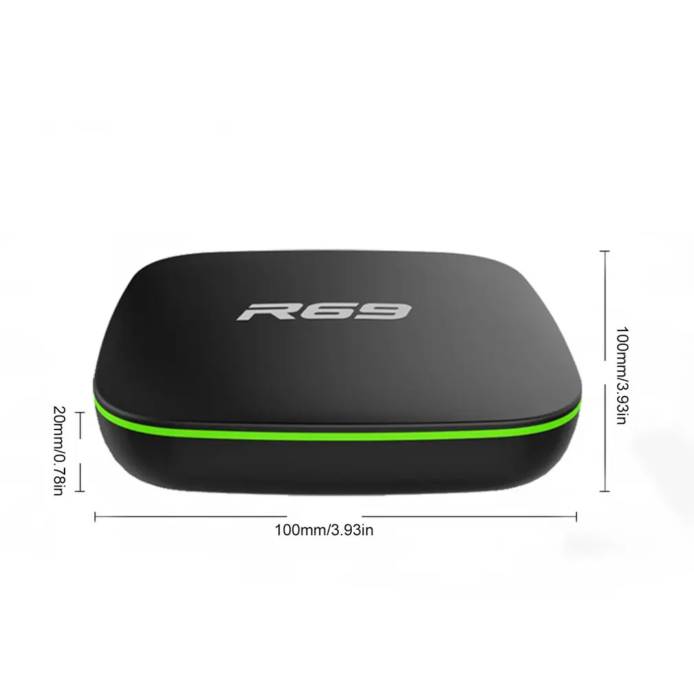 

R69 Smart TV Box 2GB+16GB 4K High Definition Quad-Core 2.4G Wifi Set Top Box 1080P Support 3D Movie Media Player