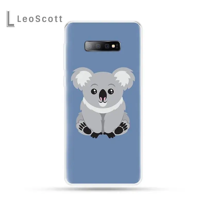 

Cute cartoon animal koala Phone Case For Samsung Galaxy S5 S7 S8 S9 S10 S10e S20 edge plus lite