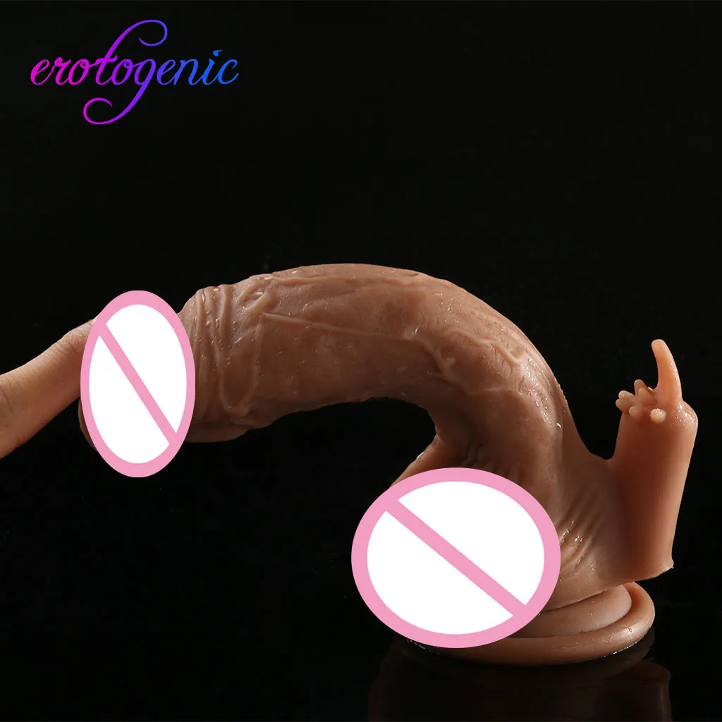 Секс игрушки пенис фаллоимитатор жидкий силикон имитация Женский Вибратор для