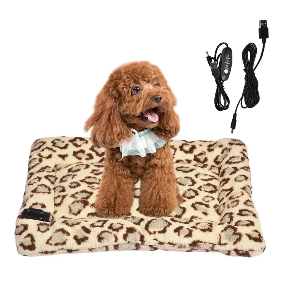 

Pet Heat Pad Adjustabl Heating Mat Pet Dog Bed Puppy Warmer Blanket Waterproof Winter Warm Mat Blanket Cushion Pet Sofa