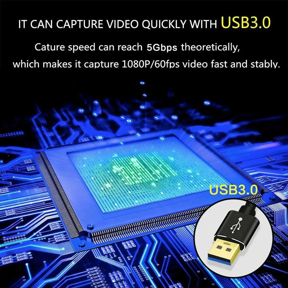 Захват видео через Usb Full HD 1080P в режиме реального времени игры захват захвата