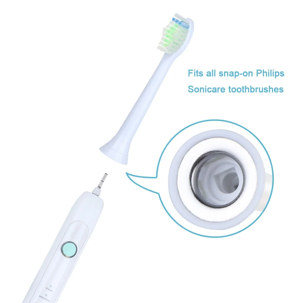 4 шт. HX6064 сменные насадки для зубной щетки для Philips Sonicare Diamondclean насадка для электрической зубной щетки с мягкой щетиной