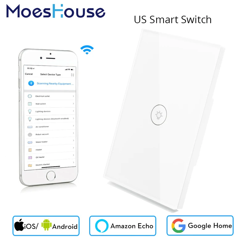 Wi Fi Smart Switch 2/3 Way управление через приложение Association дистанционное работает с Amazon