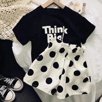 summer baby girl clothing suit new childrens casual t shirt 2 piece set baby hot pants kids clothing short outfits 2 pieces