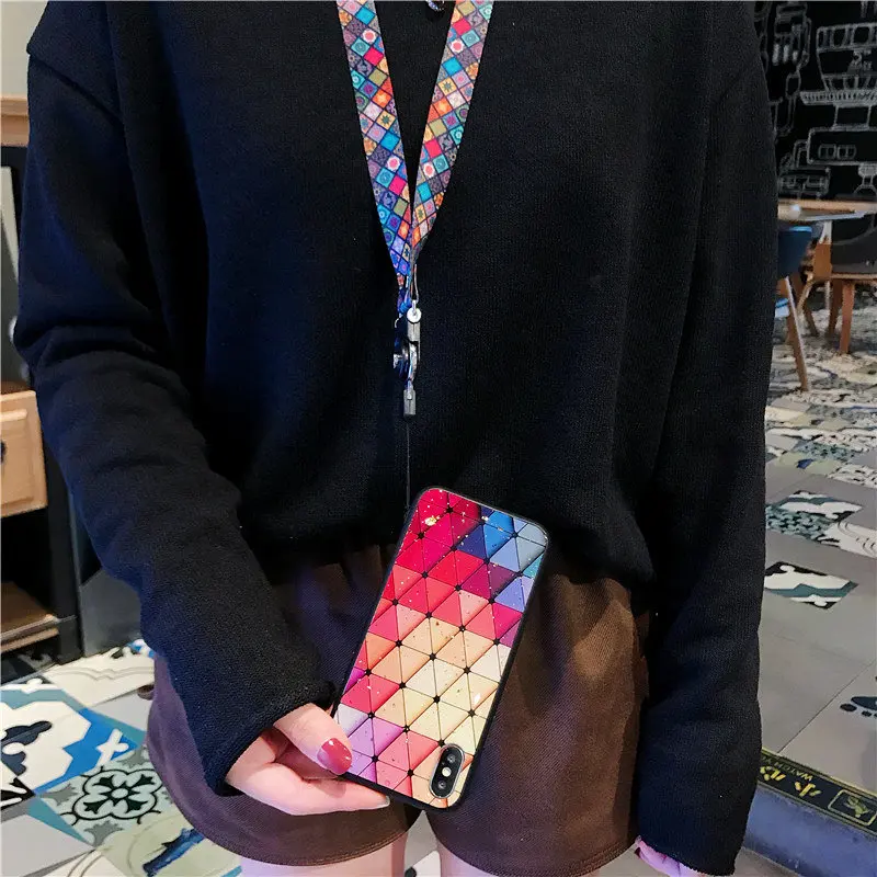 Роскошный эпоксидный глянцевый чехол для телефона iPhone 12 11 Pro X XR XS MAX 6 7 8 Plus SE2020 Samsung