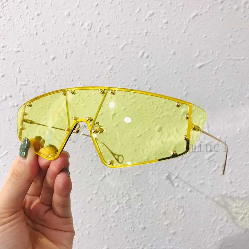2019 бескаркасные футуристические Солнцезащитные очки женские/мужские роскошные