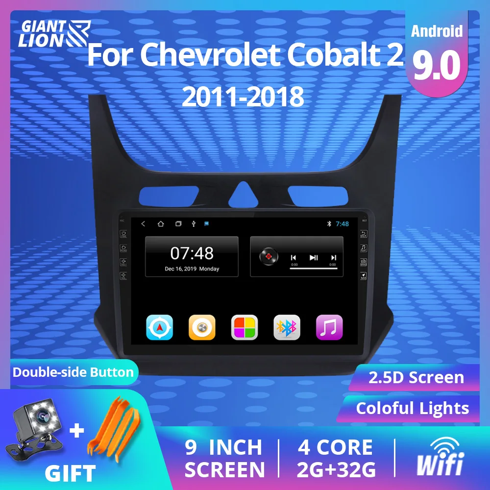 Автомагнитола 2DIN на Android 9 0 Для Chevrolet Cobalt 2 2011-2018 автомобильный мультимедийный