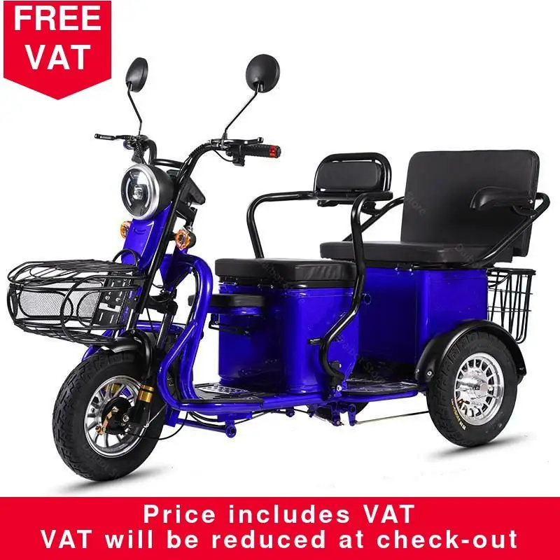 Электровелосипед трехколесный 800 Вт 60 в/600 48 В 20 Ач 40 км/ч | Спорт и развлечения