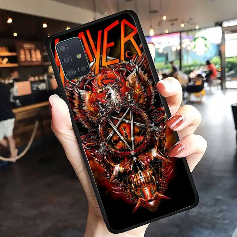 

Slayer Rock Band Trend Etui Painting Phone Case For Samsung A6 A7 A8 A10 A11 A20 A21 A30 A31 A40 A50 A70 A80 A91 Plus S E Cover