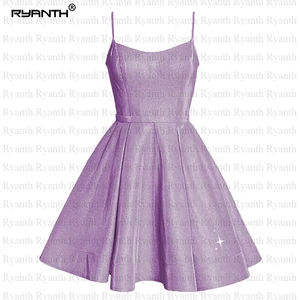 Горячие и сексуальные платья для встречи выпускников Короткое бальное платье на бретелях с карманами Новинка 2020 блестящее вечернее платье для девушек