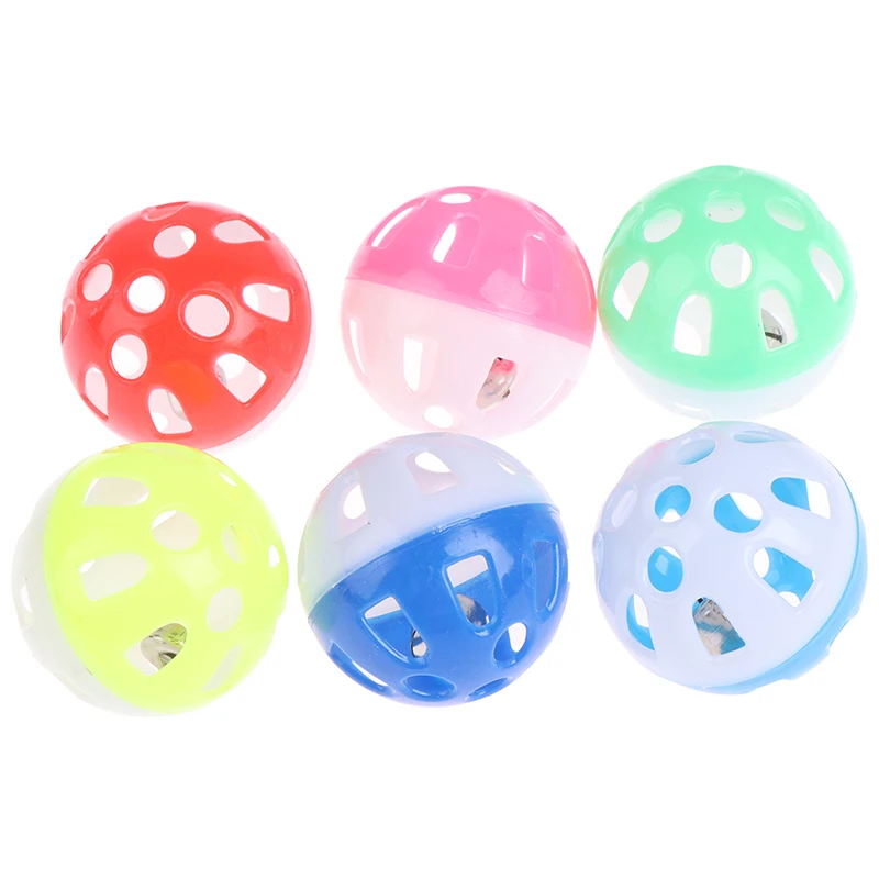

One Or 5pcs Pet Parrot Toy Bird Hollow Bell Ball For Parakeet Cockatiel Chew Fun Cage Toys