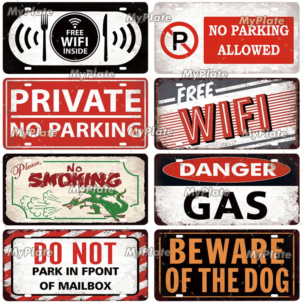 [MyPlate] предупредительный металлический знак винтажная Лицензионная табличка