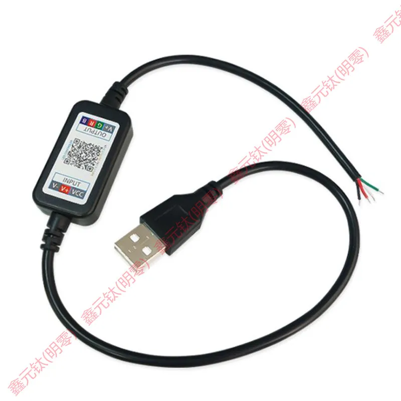 

USB Bluetooth controller 5V RGB 4Pin color line phone APP dimmers Lighting strings Adjust color Brightness intensity