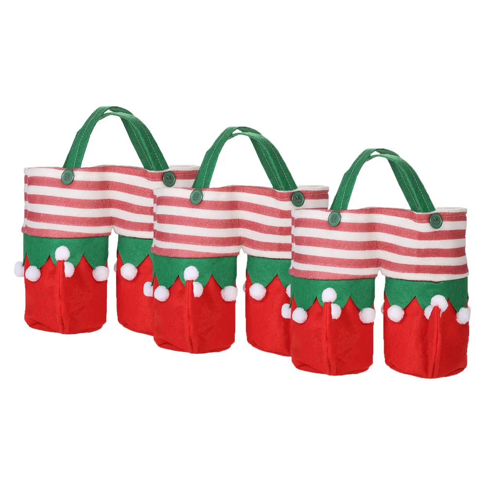 3 шт./компл. Рождественская винная бутылка для напитков держатели в форме конфеты